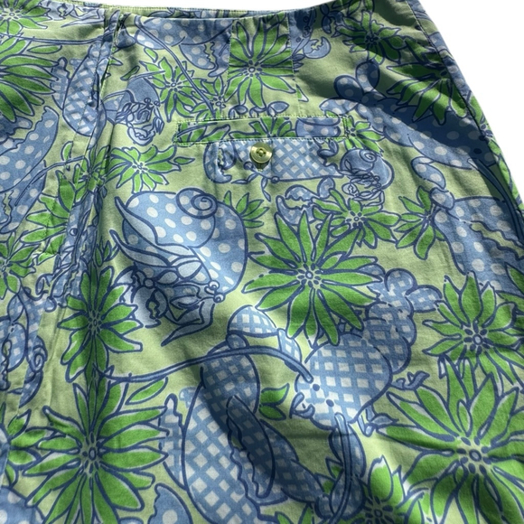 Vintage Lilly Pulitzer “Crab Salad” Skirt | Size 10 | Coastal Print Nauticalcore - Picture 8 of 10